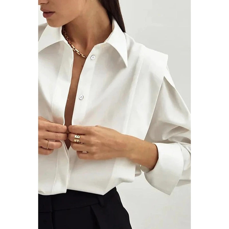 Cecily White Button-Down