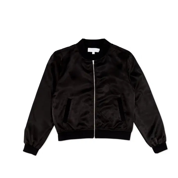 Satin Bomber Jacket