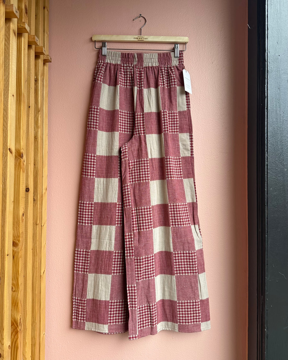Abbie Gingham Pants / Red