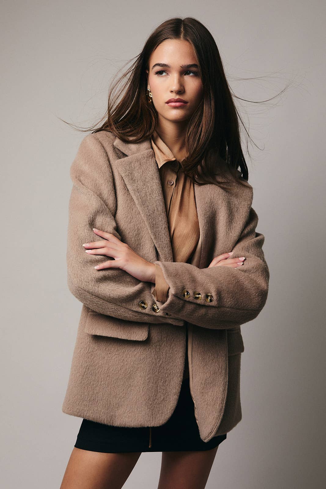 Mocha Wool Blazer