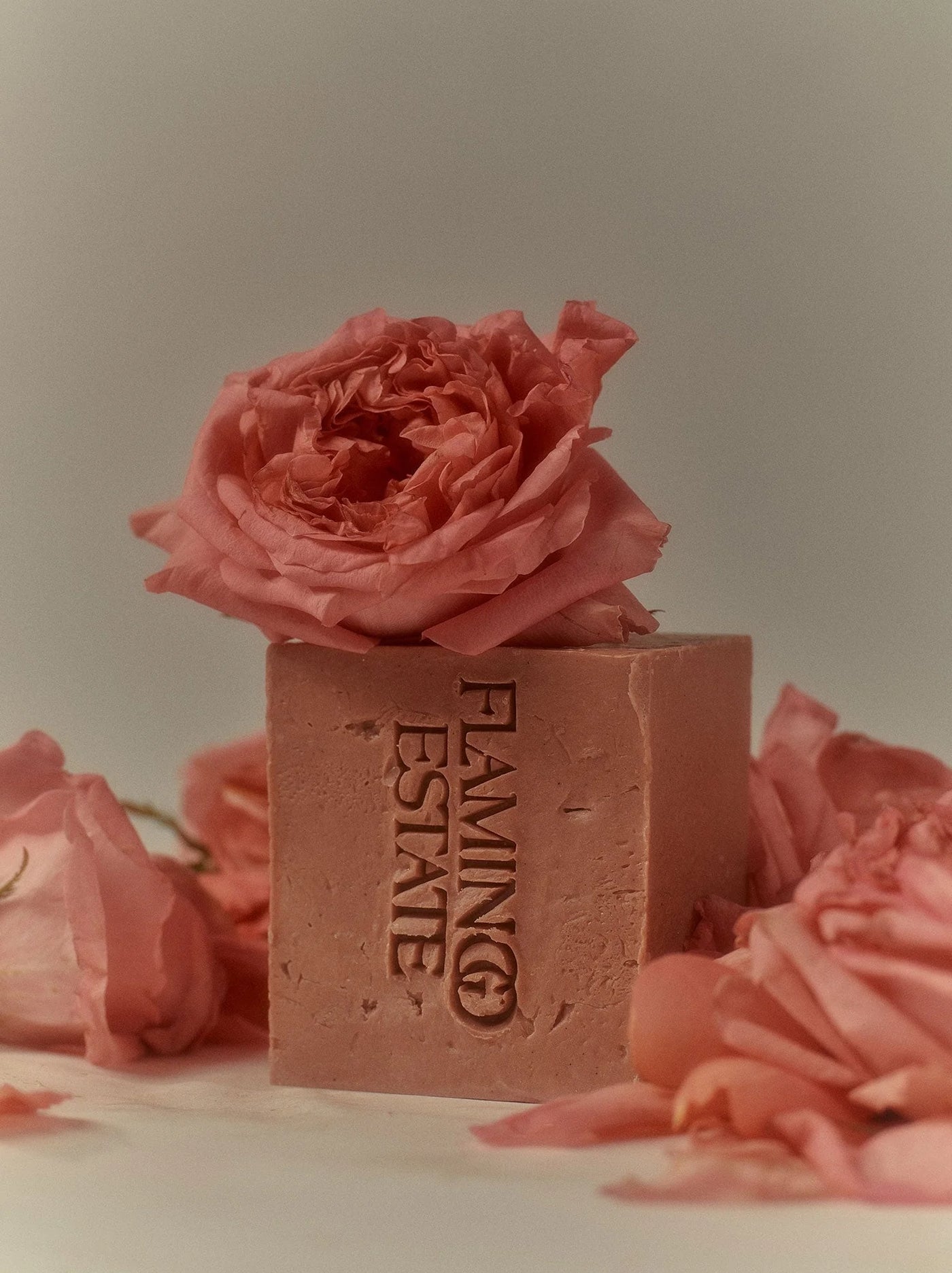 NIGHT BLOOMING JASMINE & DAMASK ROSE SOAP BRICK BY FLAMINGO ESTATE