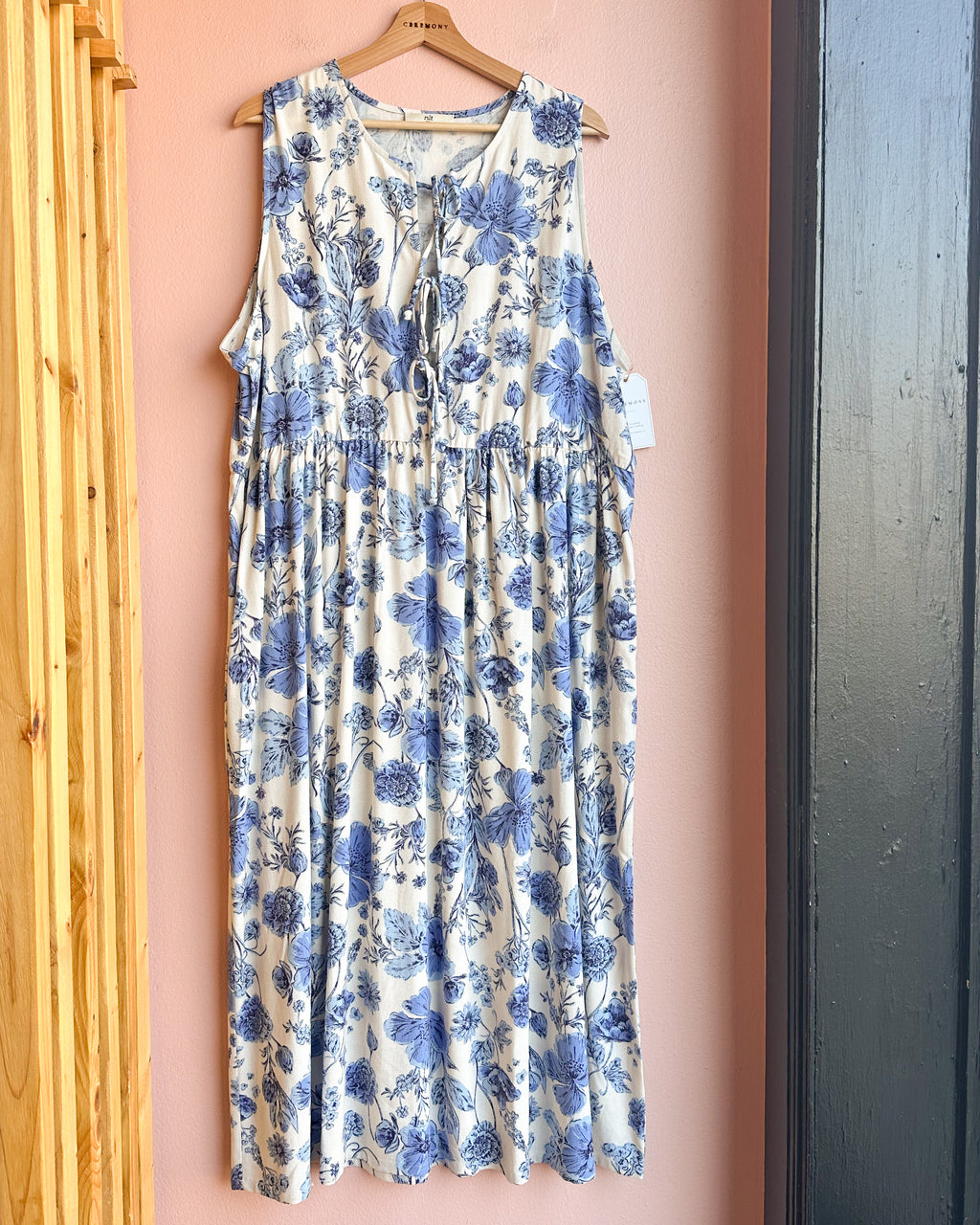 Sonoma Floral Tie Midi Dress