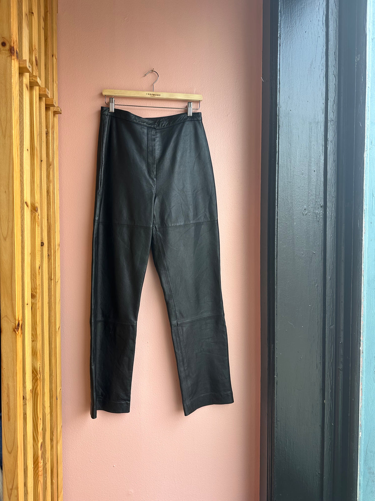 Evan Davies Leather Pants / Size 6