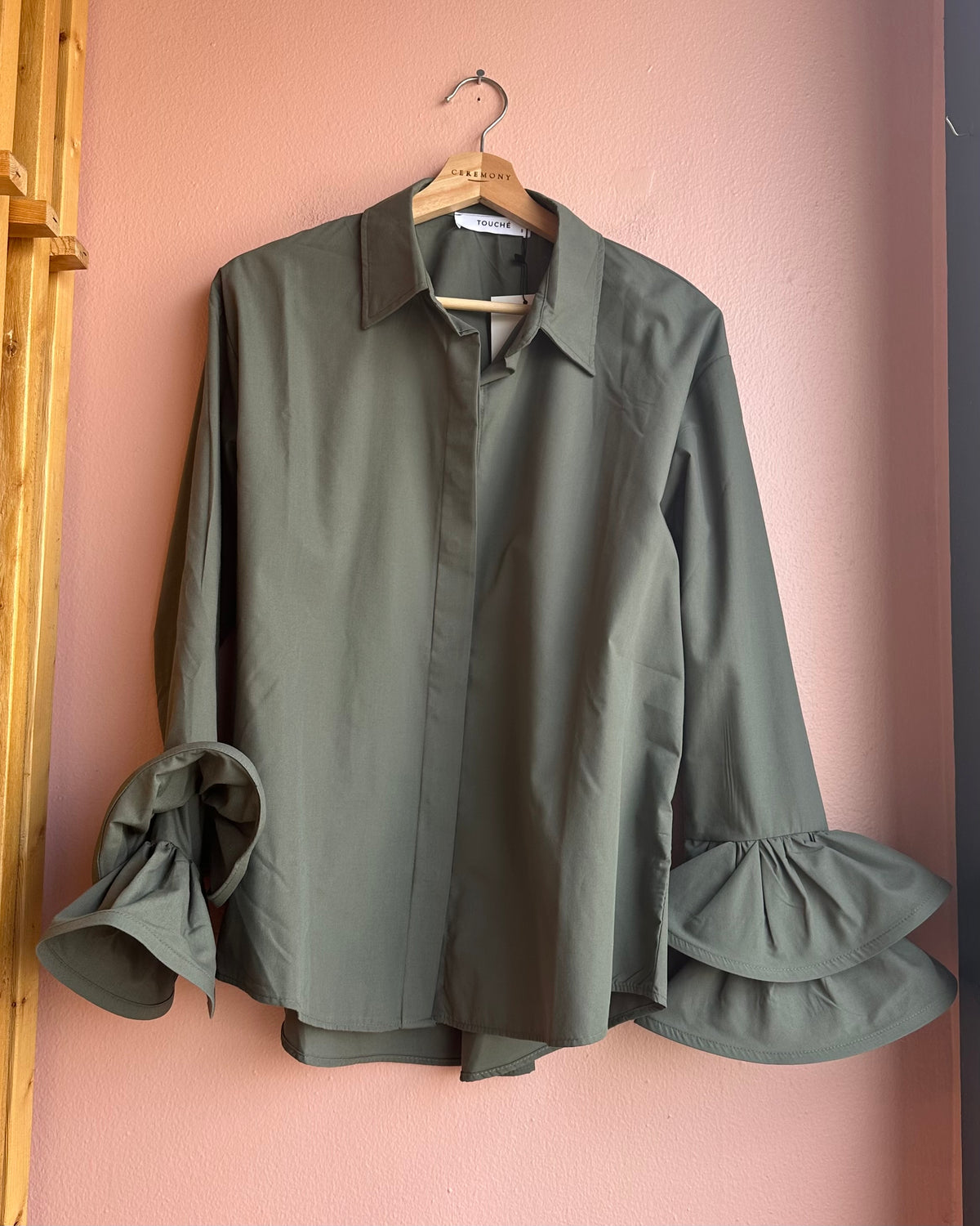Liza Poplin Shirt / Khaki