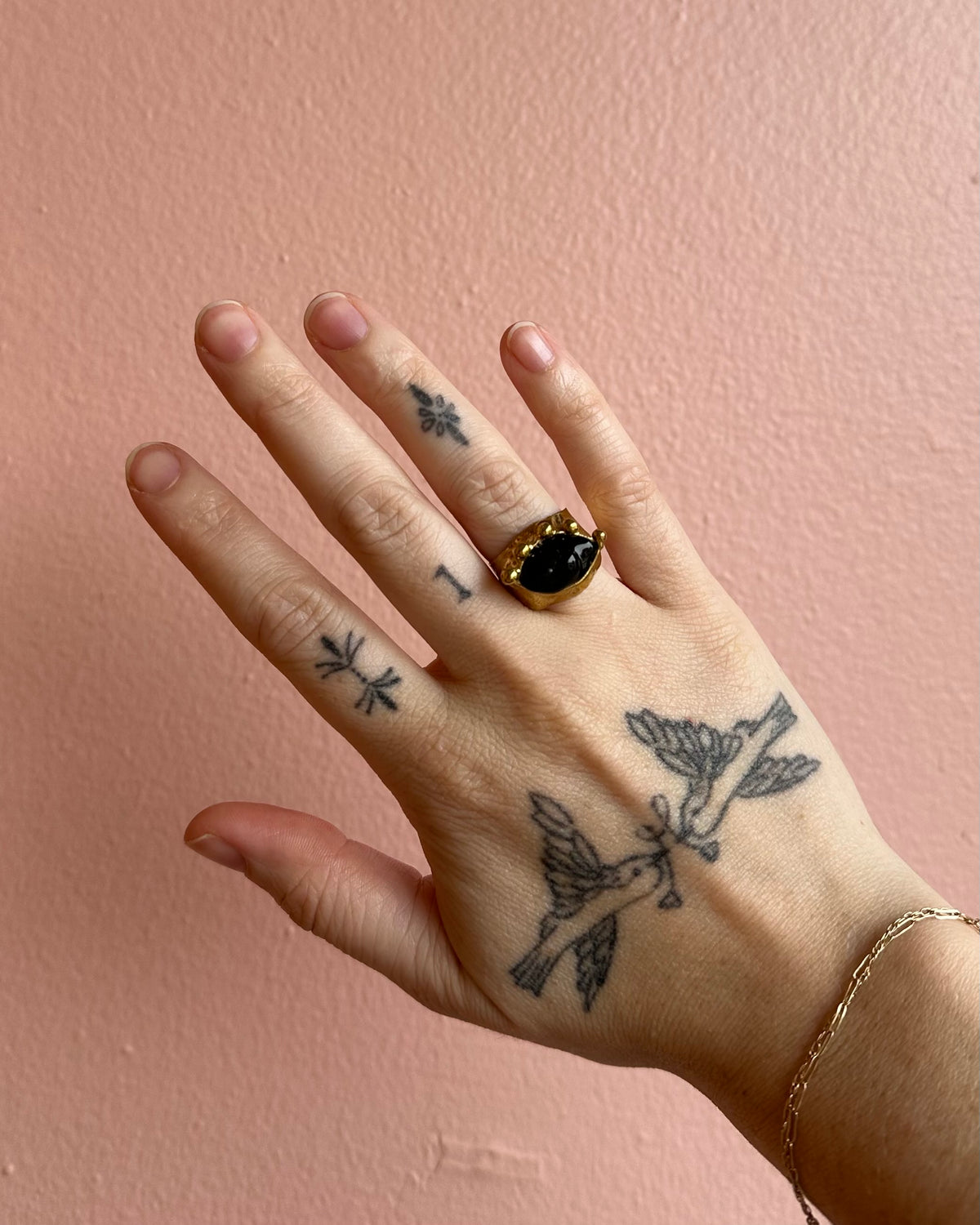 Brass / Evil Eye Ring
