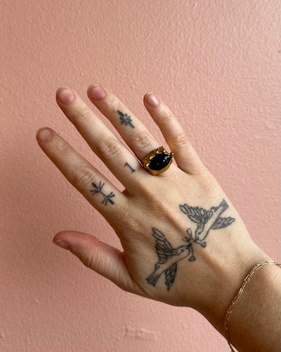 Brass / Evil Eye Ring