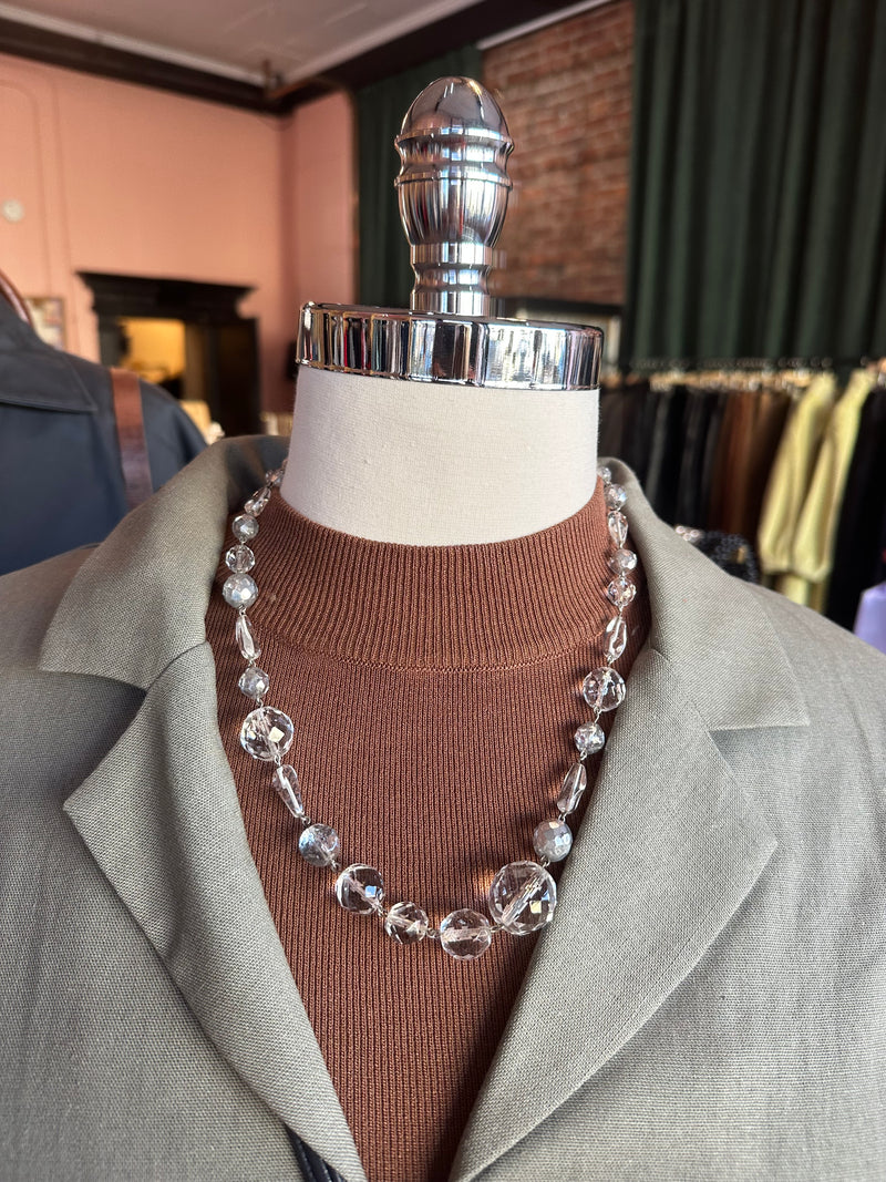 Vintage Necklace / Clear