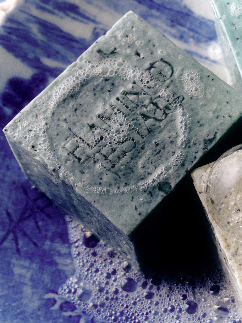 EXFOLIATING PEPPERMINT SOAP BRICK BY FLAMINGO ESTATE