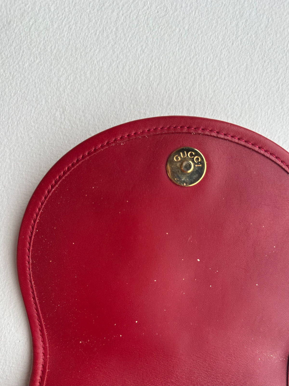 Gucci Horsebit Red Suede Leather Belt Bag