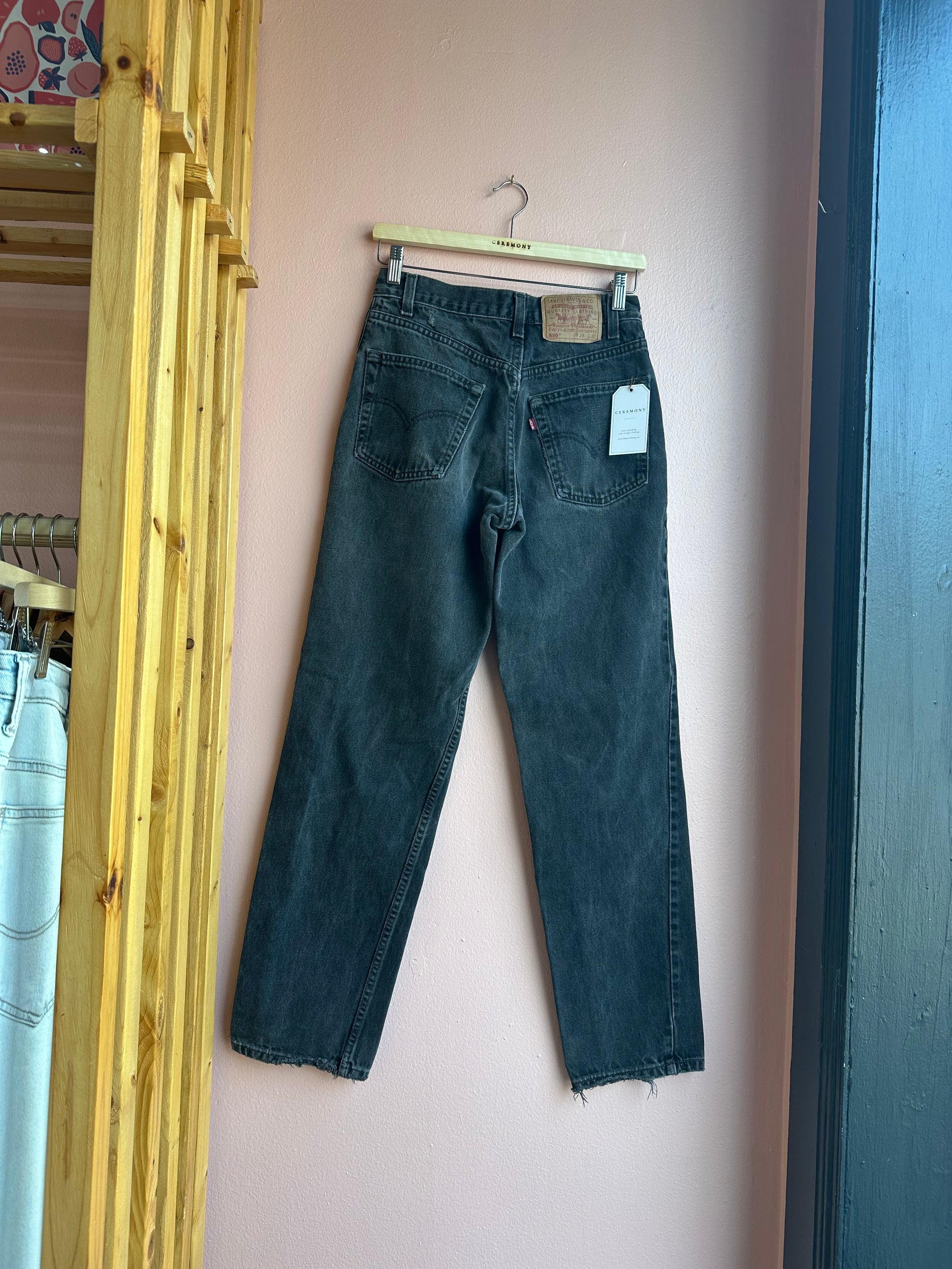 Levis 550 Black Jeans