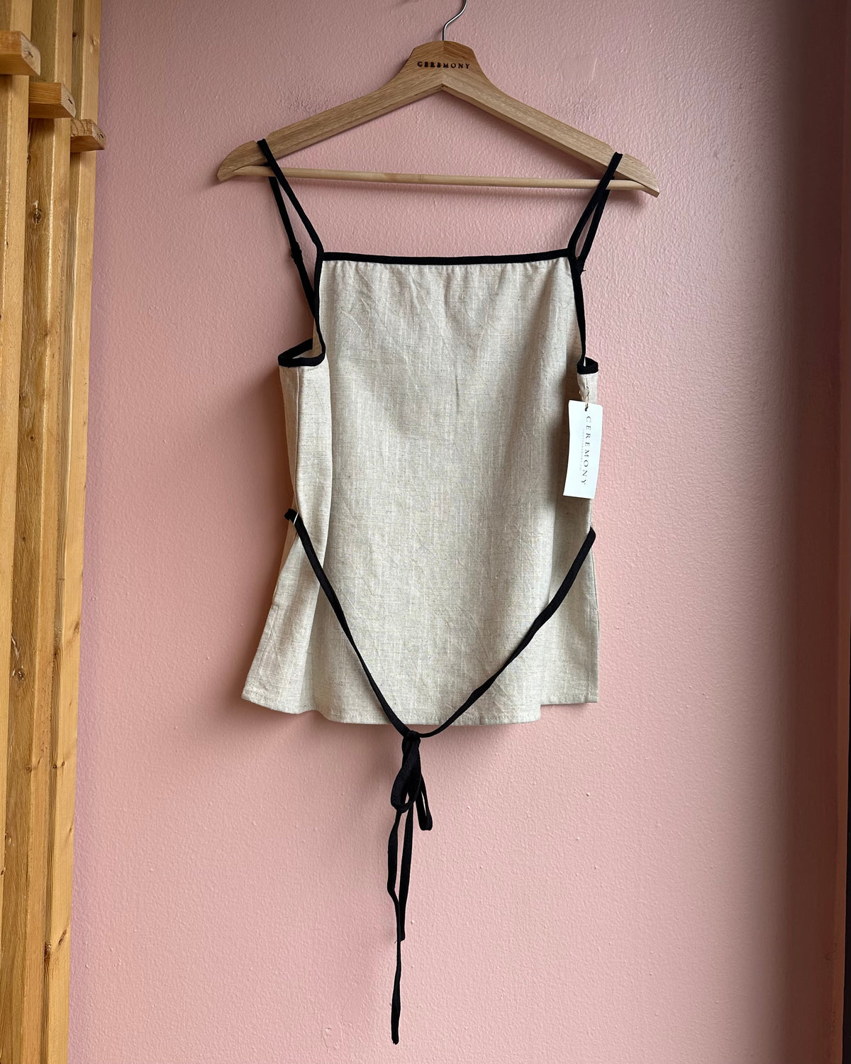 Piper Linen Top / Cream
