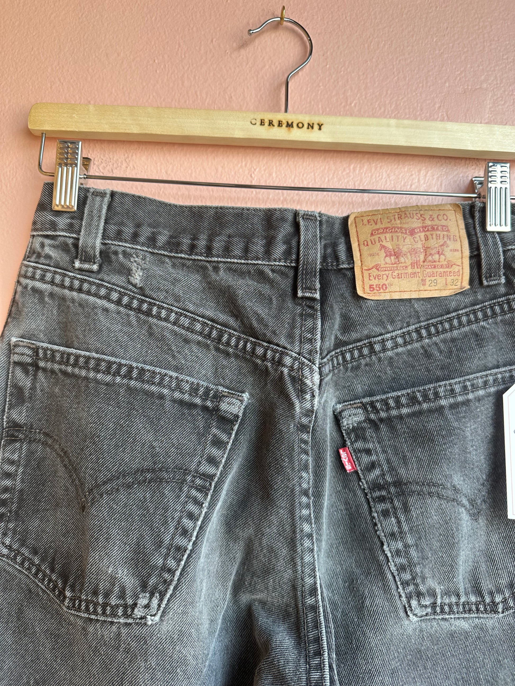Levis 550 Black Jeans