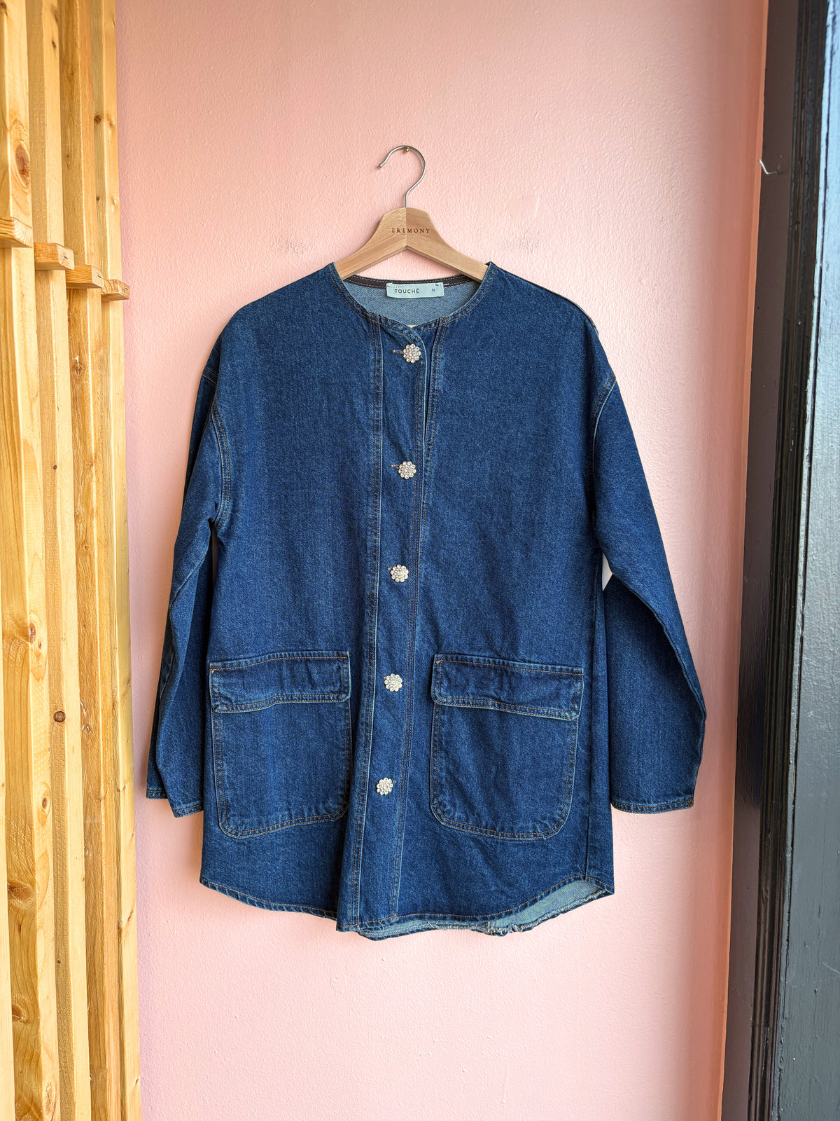 Stone Button Denim Jacket