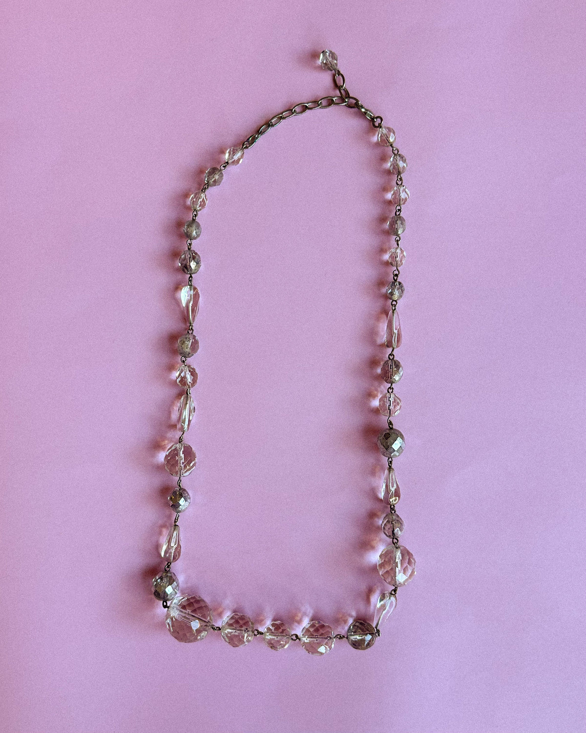 Vintage Necklace / Clear