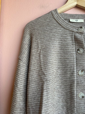 Jos Heavy Rib Cardigan in Camel