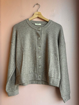 Jos Heavy Rib Cardigan in Camel