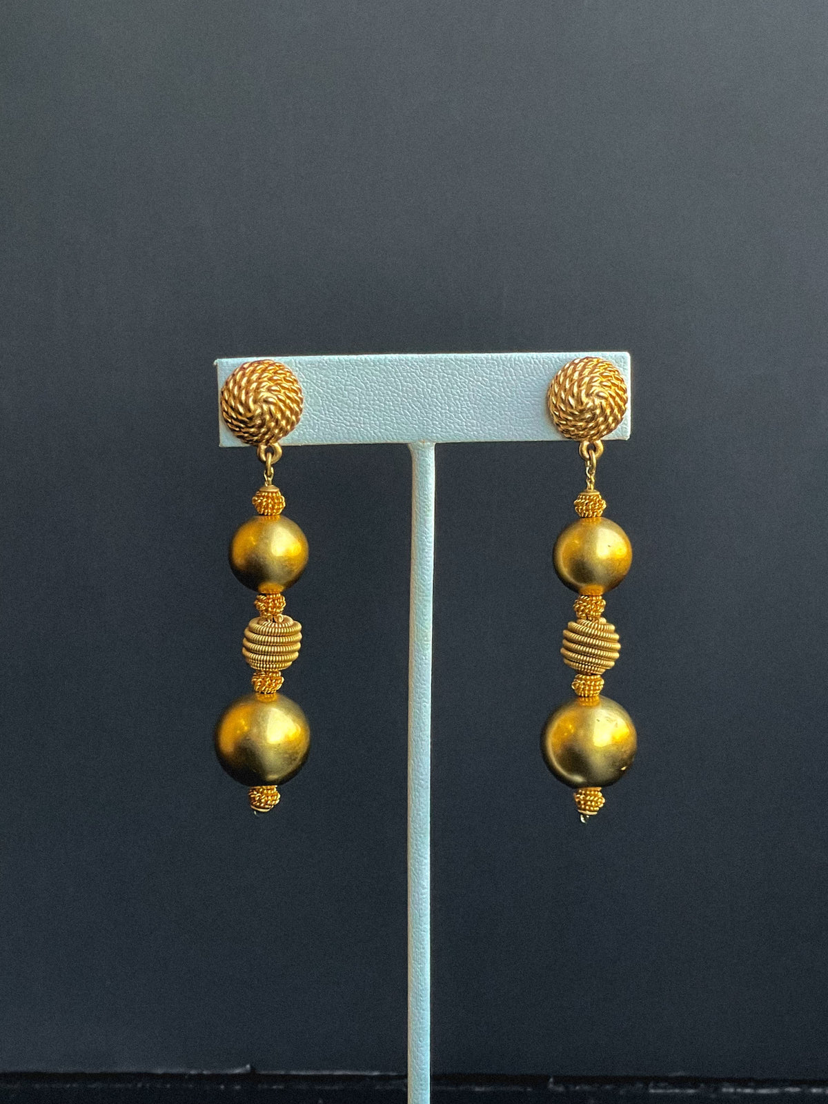 Vintage Anne Klein Bead Drop Earrings
