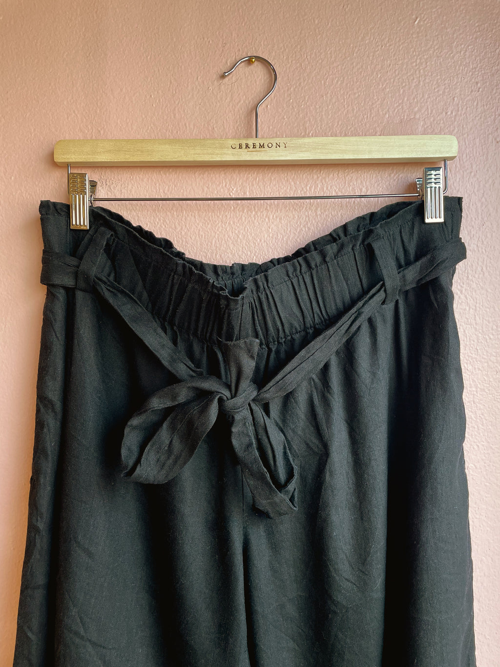 J. Jill Linen Stretch Black Capri Pants / Size 1X