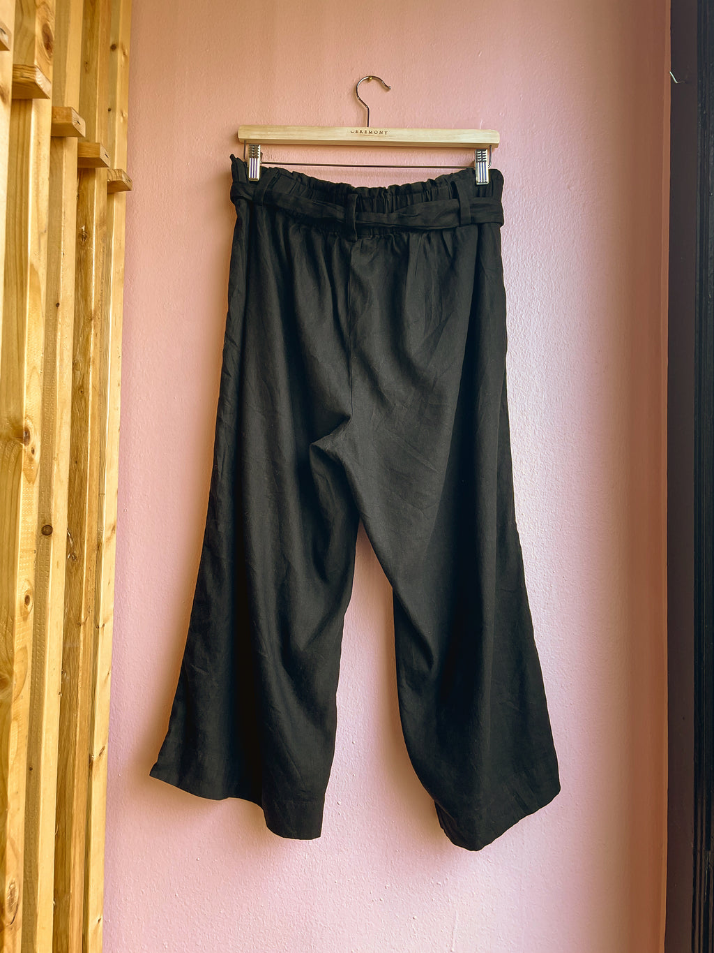 J. Jill Linen Stretch Black Capri Pants / Size 1X