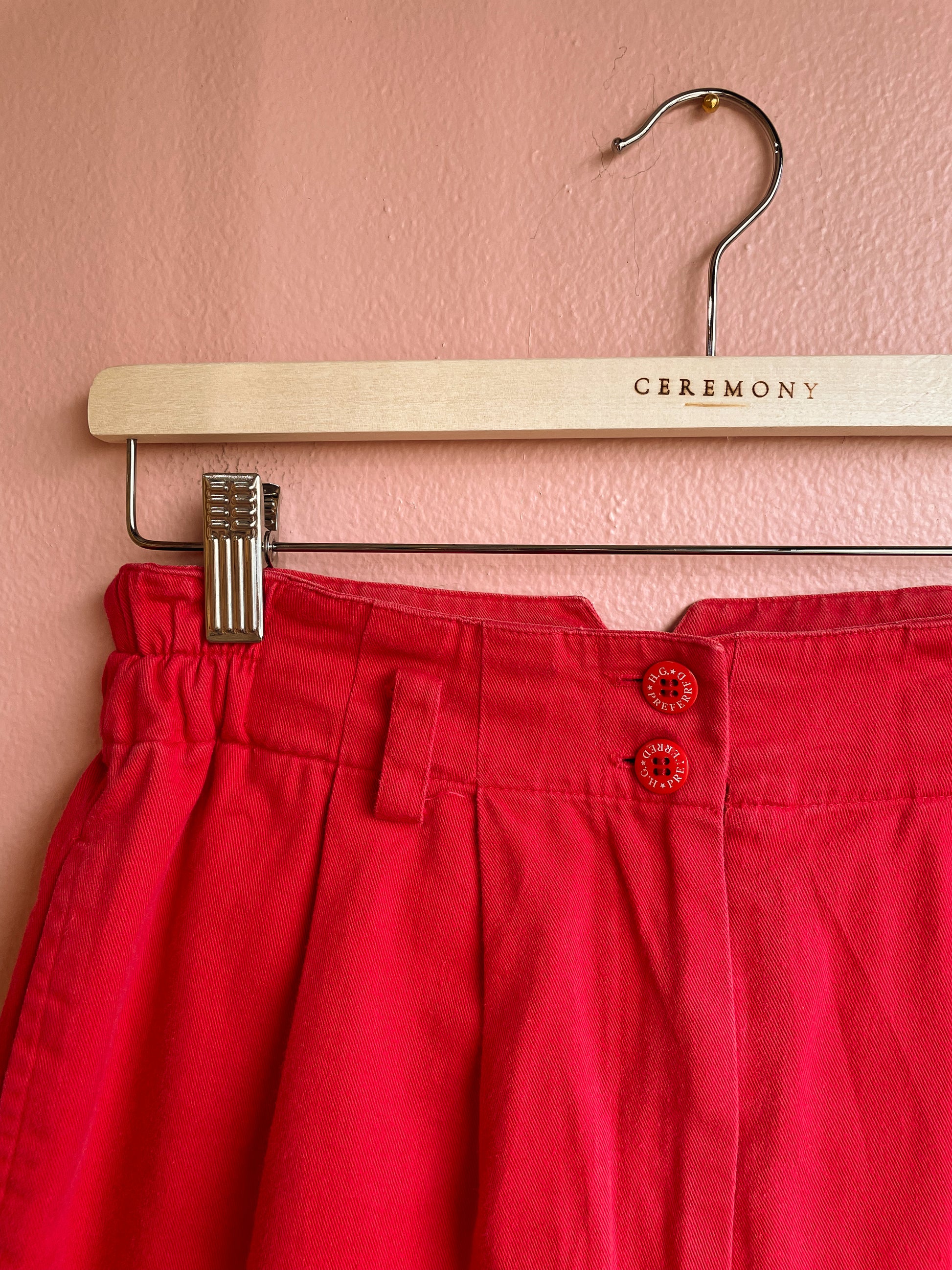 HG Preferred Red Cotton Shorts / Size 4