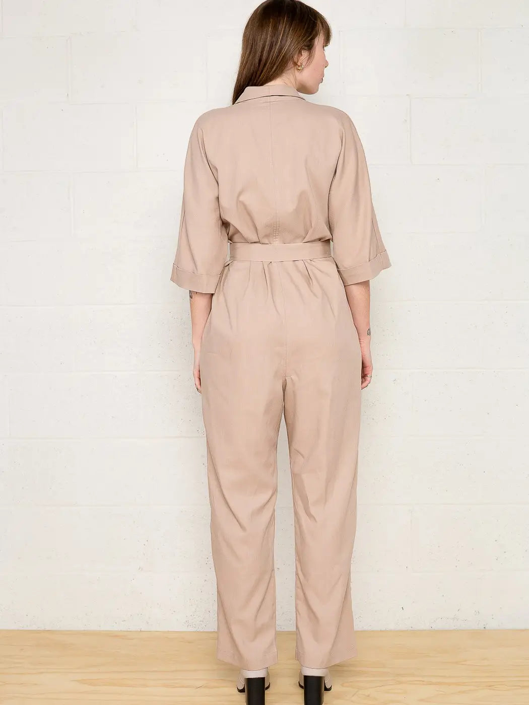 Charlotte Jumpsuit in Taupe