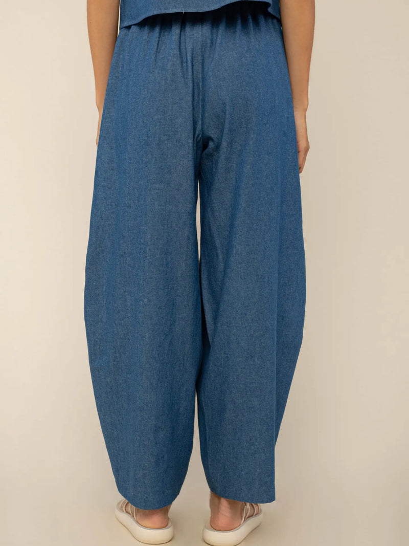 Denim Lantern Pant