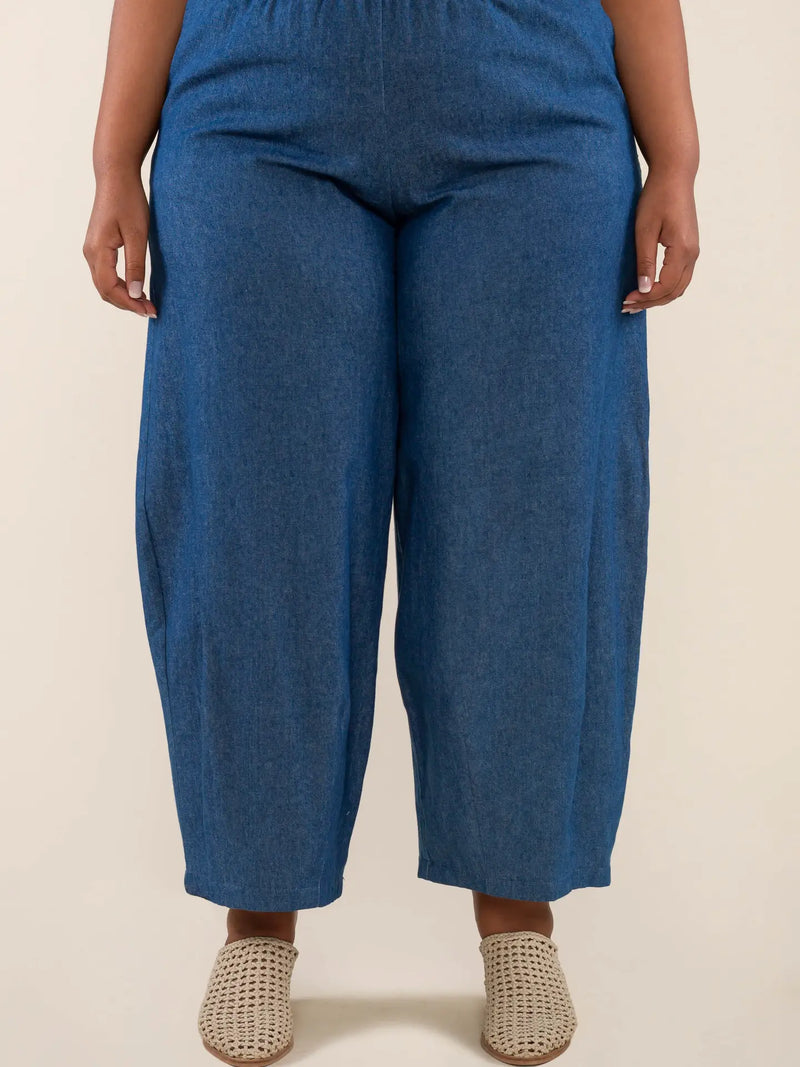 Denim Lantern Pant