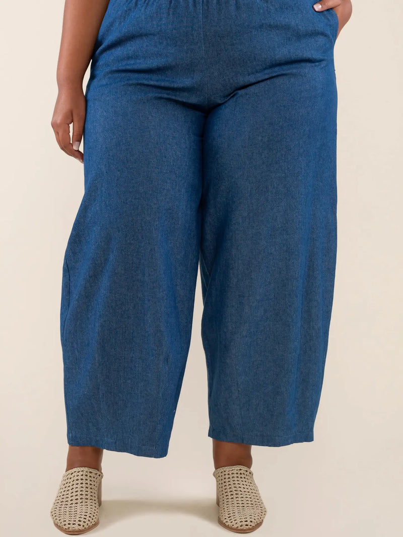Denim Lantern Pant