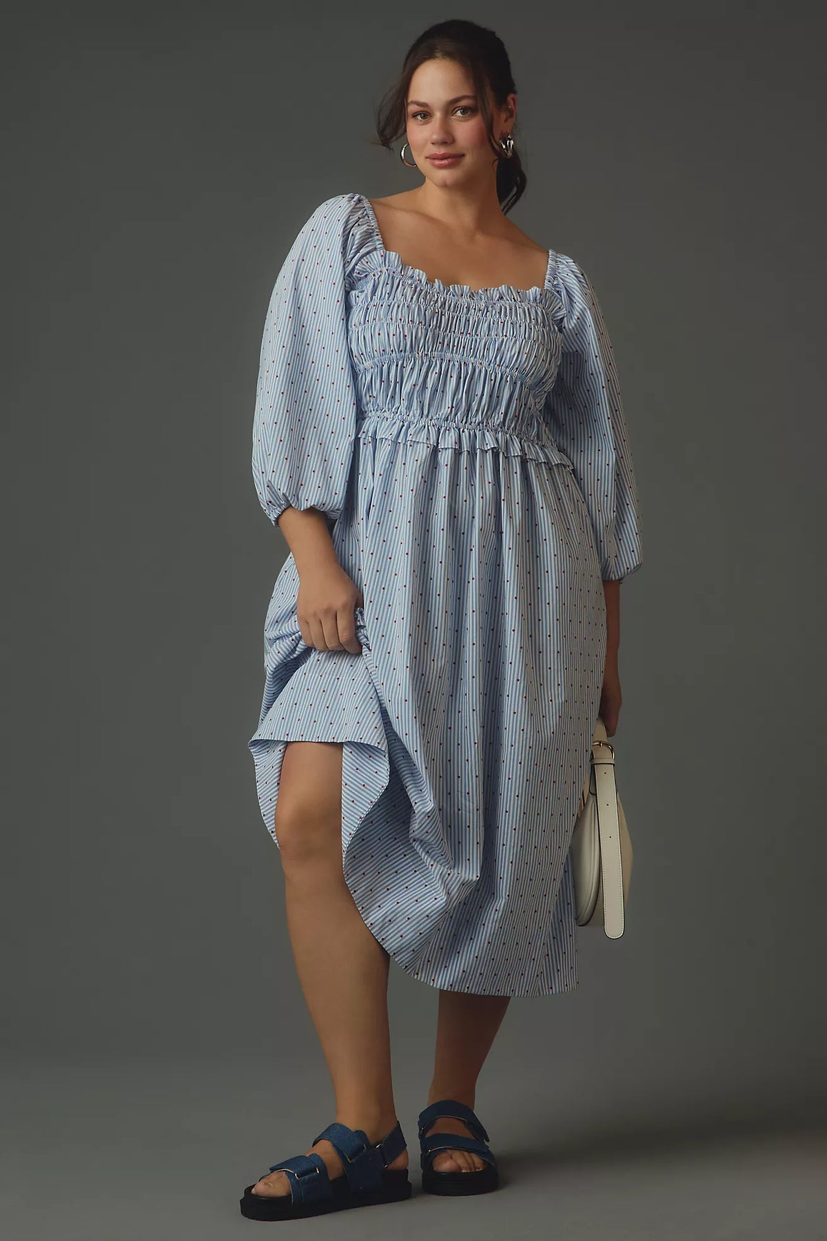 Pauli Smocked Midi Dress