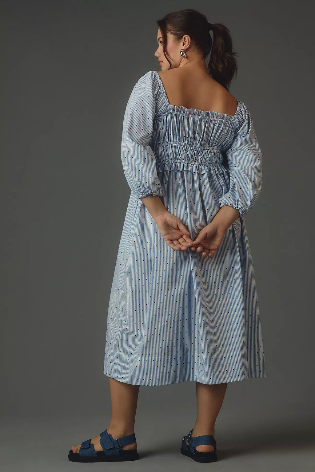 Pauli Smocked Midi Dress