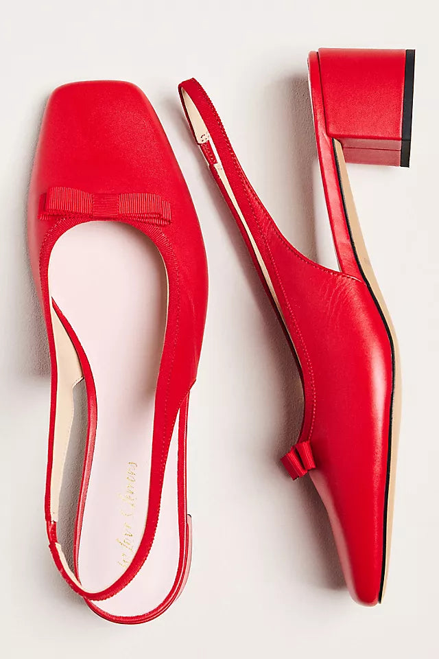 For Love & Lemons Josie Slingback Mule Heels