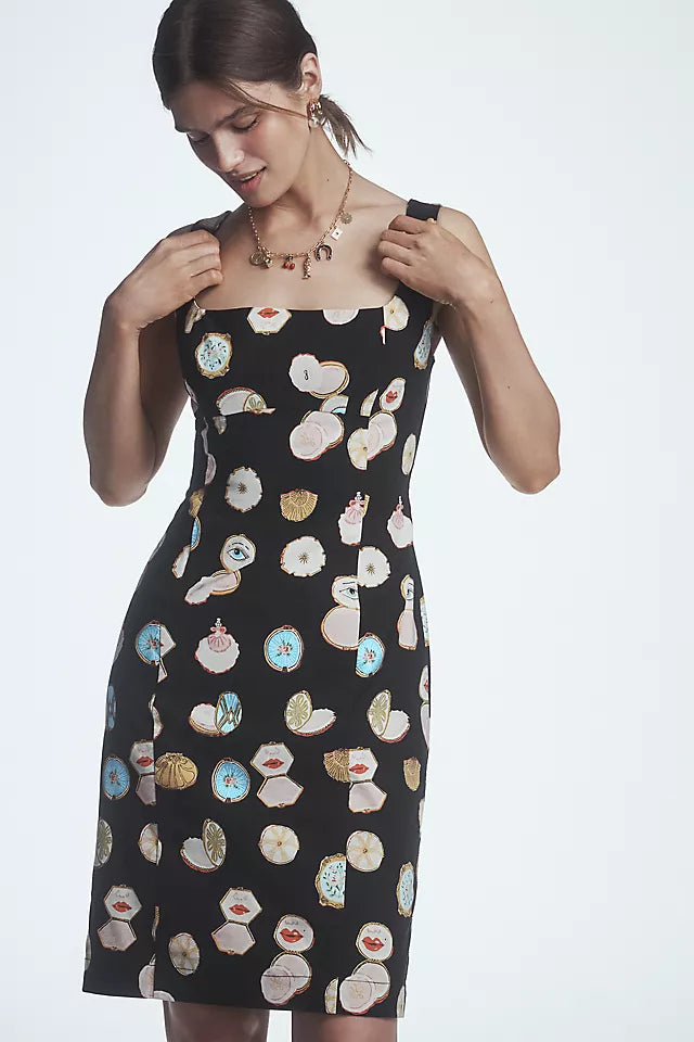 Danielle Kroll Square-Neck Dress