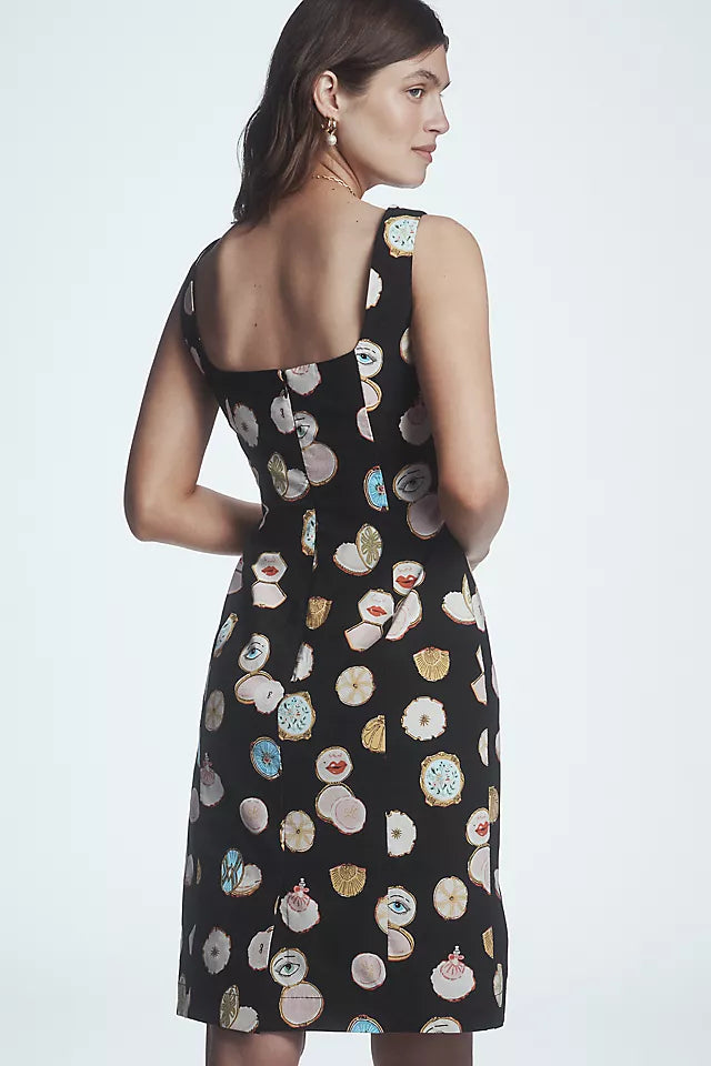 Danielle Kroll Square-Neck Dress