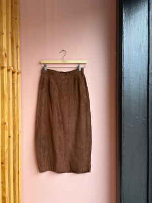Michelle Stuart Leather Skirt