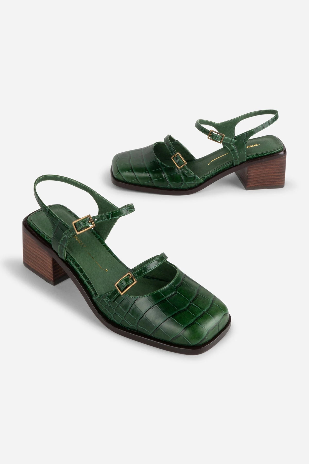 Mitzi Mary Jane Block Heel / Forest