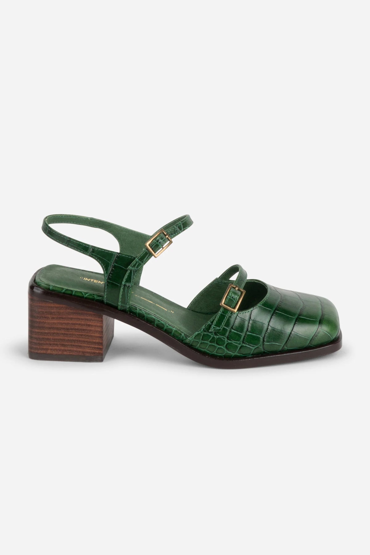 Mitzi Mary Jane Block Heel / Forest