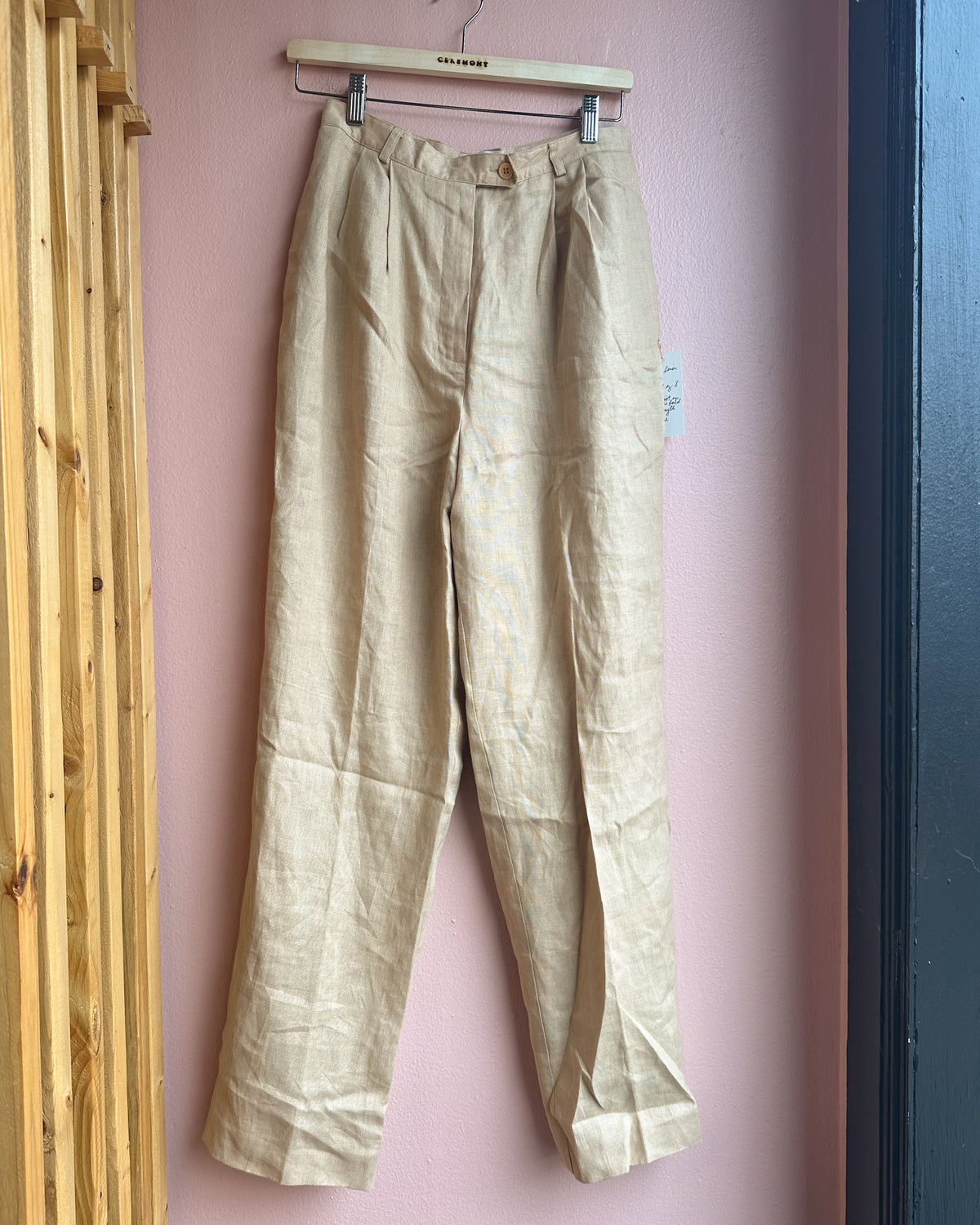 Vintage Talbots Linen Trousers / Size 8