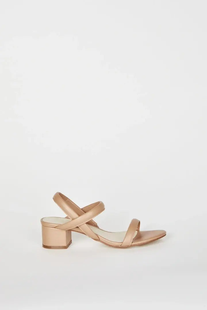 Kimi Leather Heel in Clay