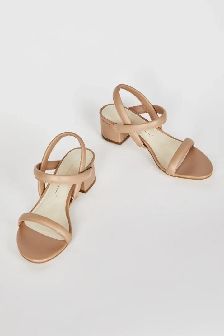 Kimi Leather Heel in Clay