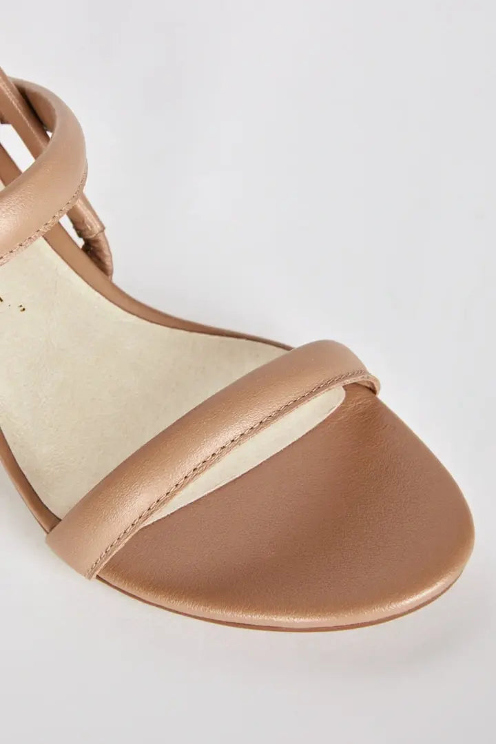 Kimi Leather Heel in Clay
