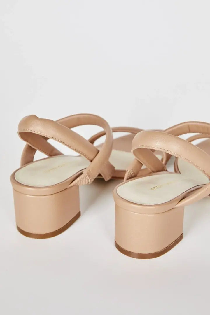 Kimi Leather Heel in Clay