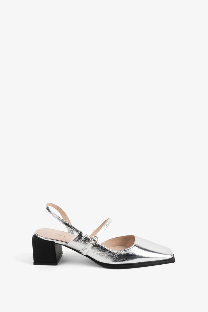 Metallic Marche Slingback Mary Jane