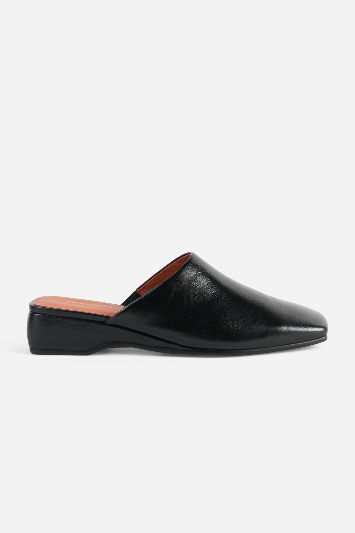 Intentionally Blank Marer Wedge Heel Mule - Black