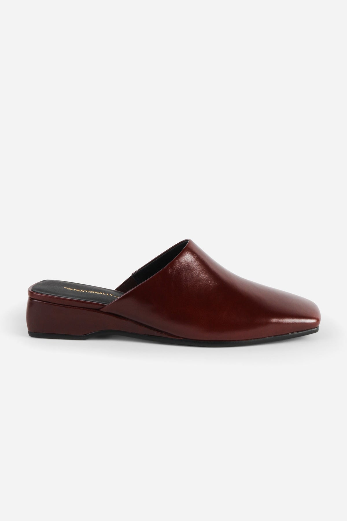 Intentionally Blank Marer Wedge Heel Mule - Cocoa
