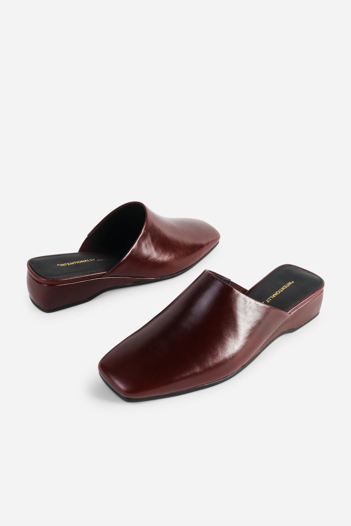 Intentionally Blank Marer Wedge Heel Mule - Cocoa
