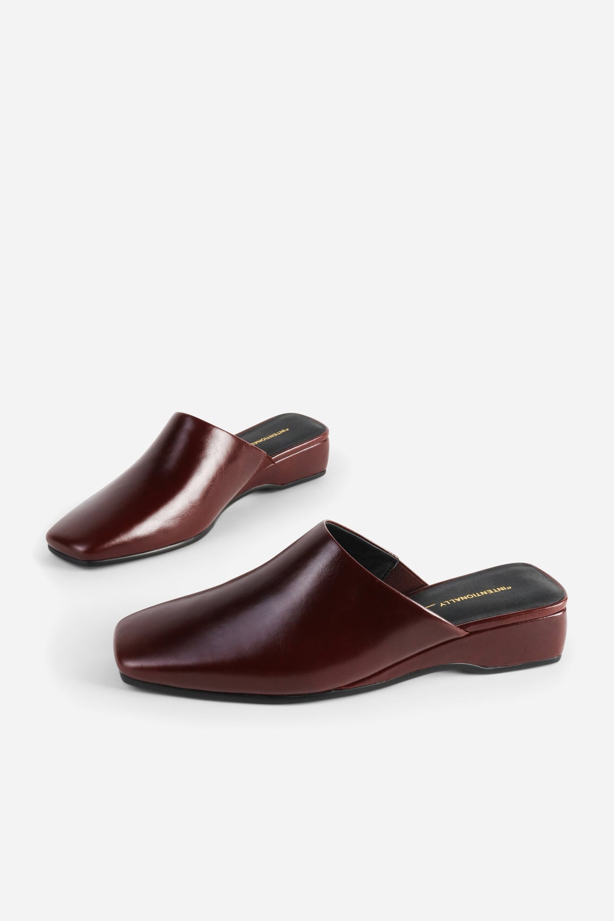 Intentionally Blank Marer Wedge Heel Mule - Cocoa