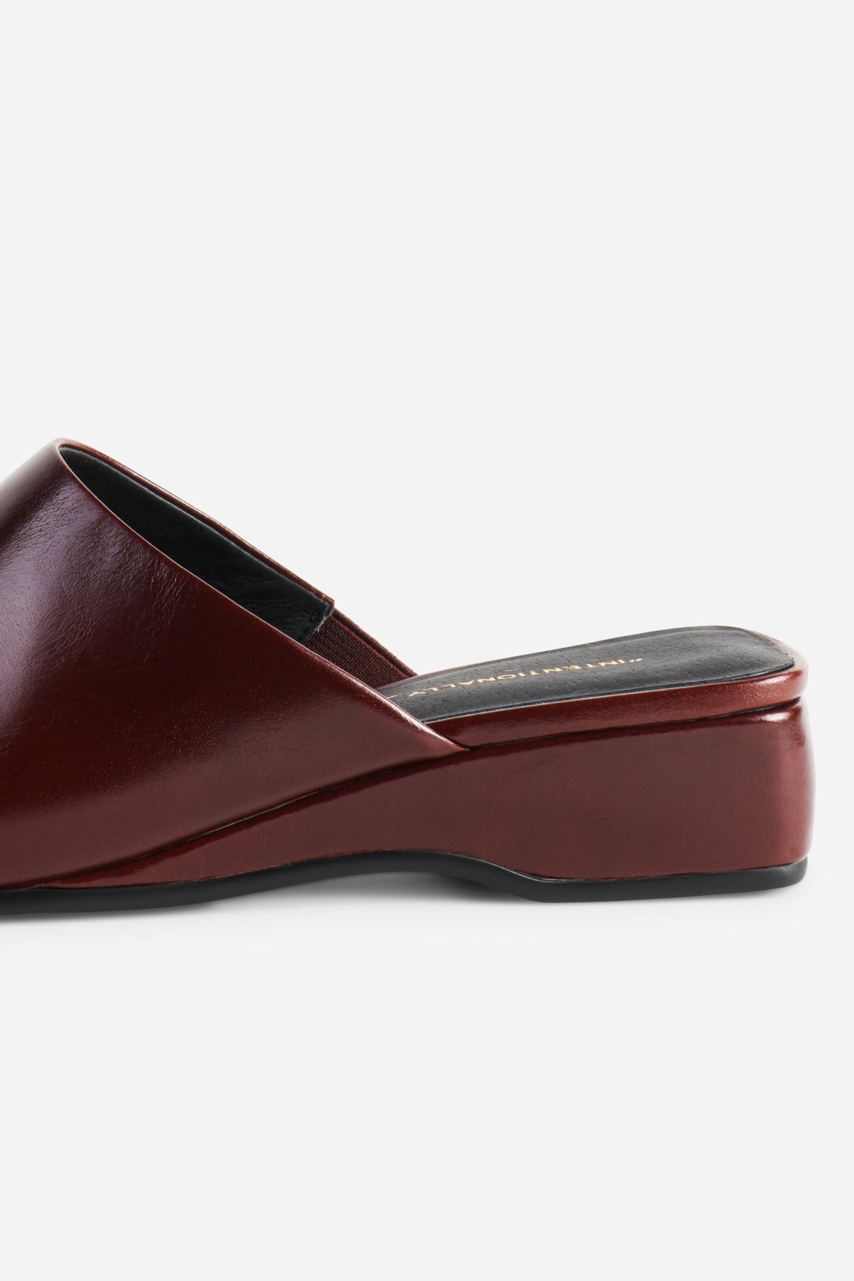 Intentionally Blank Marer Wedge Heel Mule - Cocoa
