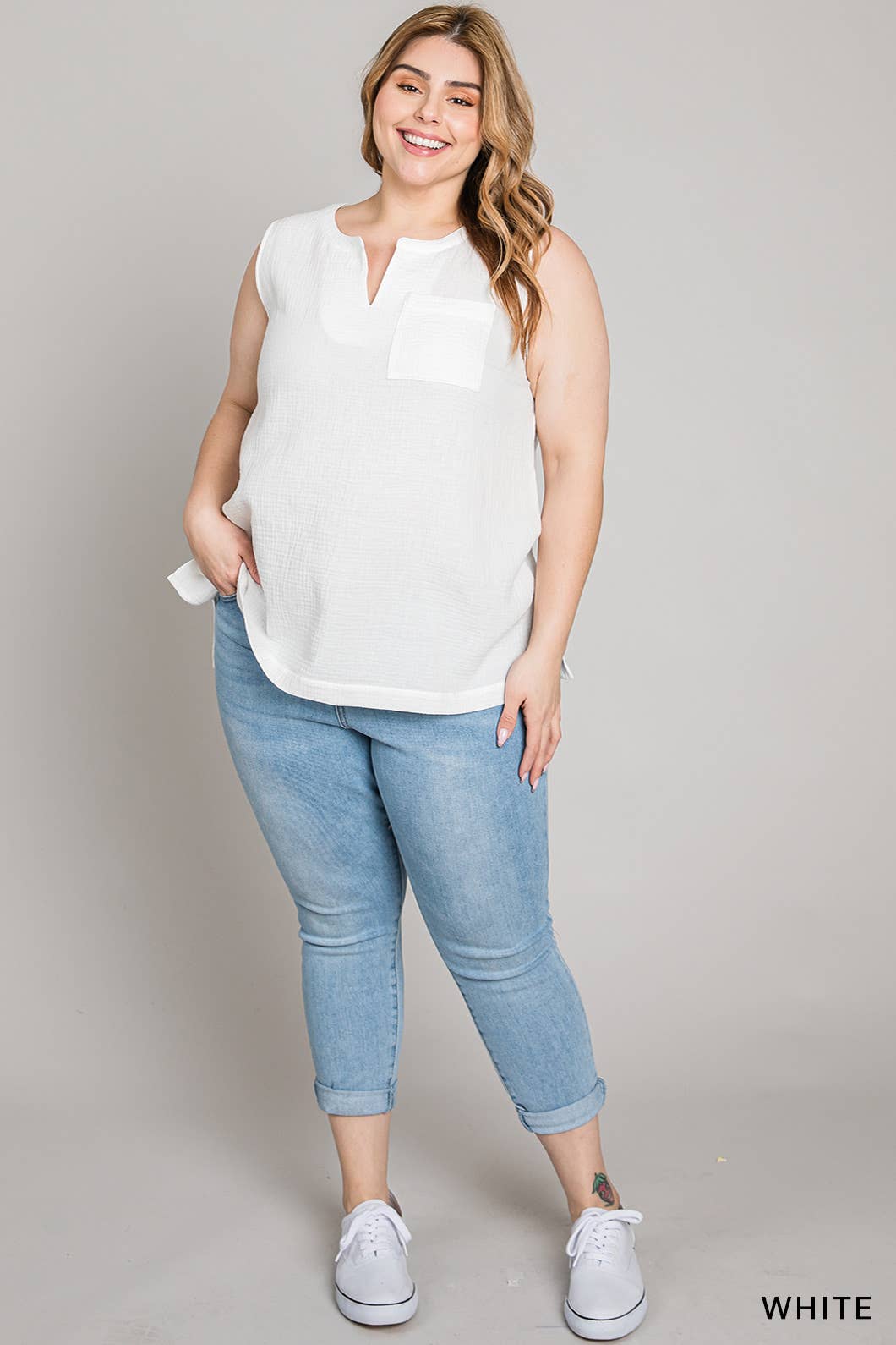 Cotton Ciele Top / Dusty Blue