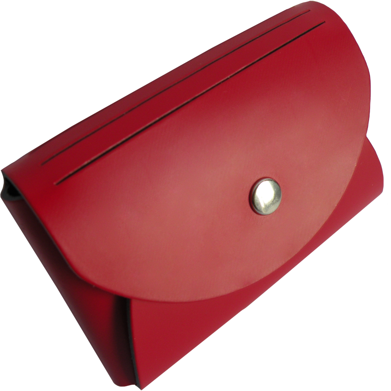 Leather Card Holder / Red