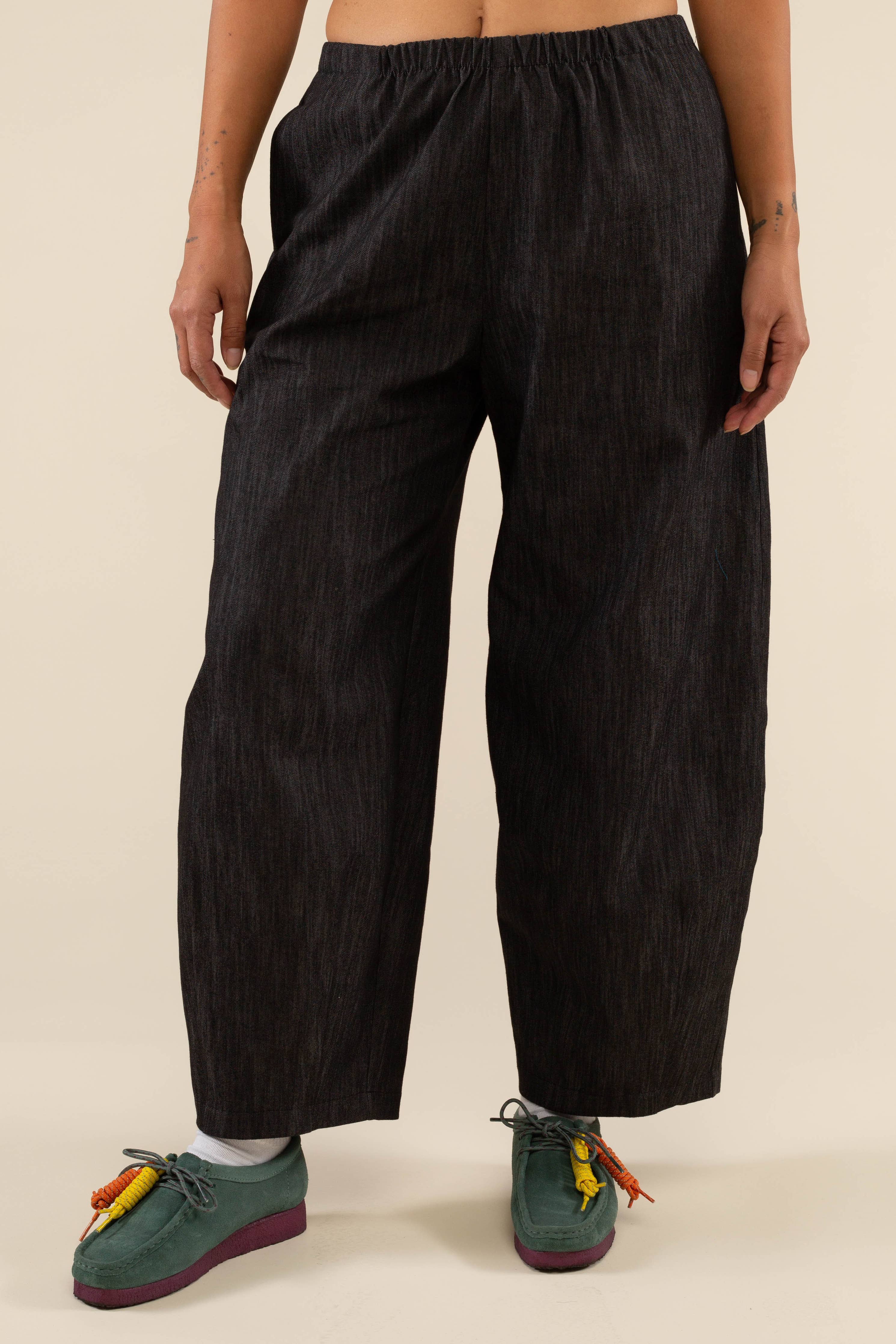 Denim Lantern Pant